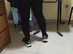 Fucking the cleaning lady with rough ass licking and taboo mommy roleplay