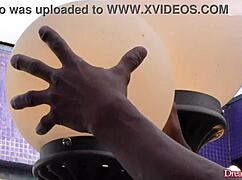 Horny Tranny Pamela Lenvisk Devours a Thick Black Cock