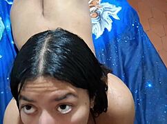 I teach my innocent stepdaughter to suck my huge cock and cum on her face