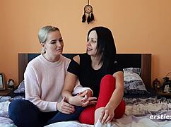 Intimate German lesbian moments
