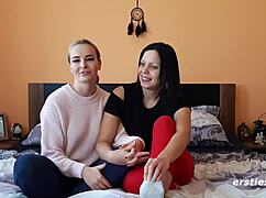 Intimate German lesbian moments