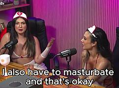 The latina girlfriend licks lingerie in california masturbation