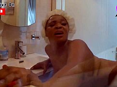 Most beautiful African porn actress riding big cock, subscribe to Red now!