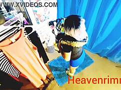 beautiful babe in heels dances and stripteases solo