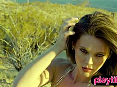 Big ass petite beauty strips naked outdoors