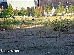 Upskirt footage of cute blonde teen Carly Rae in public settings