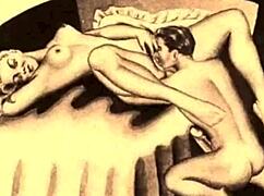 Exploring vintage erotic art pieces