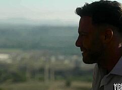 Celebirty Guide Has Threesome with Two Busty Stepsisters