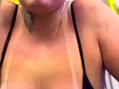 In The Building's Gym, Residents Watch My Wet Pussy And Hard Nipples.