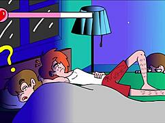 erotic milf flashing on the couch