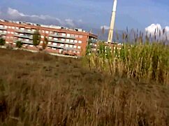 Skinny amateur chick gets banged outdoors with hard fingering