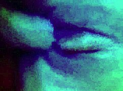 I stretch that light ebony girl's pussy in missionary, she's so wet