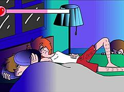 erotic milf flashing on the couch