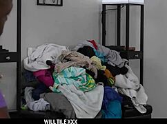 Messy roommate Hazel Paige preps her pussy for wild interracial banging.