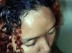 casal faz sexo no banheiro com leitada na boca de curvy wife