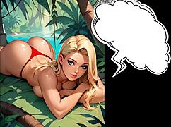 monster cock banging in animated jungle adventure