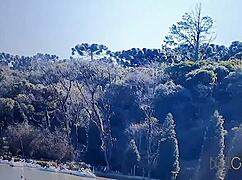 The tourist finds a perfect match with cute Larissa