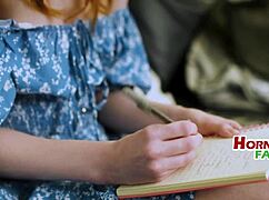 step family tests vaginal endurance in group with mommy and teen