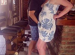 I finally fucked my best friend's wife, cheating with upskirt and cumshot 😈