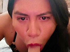 I like sucking my dildo while crossdressing