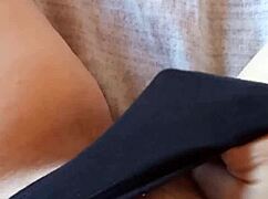 Gretala Feels Sensual In Her Black Slip, Embracing Her Hairy Body With Passion