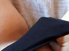 Gretala Feels Sensual In Her Black Slip, Embracing Her Hairy Body With Passion