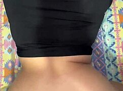 waking up my stepsister in her dress to fuck her big ass latina body at home