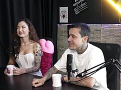 Brazilian Beauty in Sheer Red Lingerie Compilation