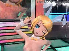 Kagamine Rin in Vocaloid Love Project Diva Full Nude Mod Exposed