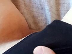 Gretala Feels Sensual In Her Black Slip, Embracing Her Hairy Body With Passion