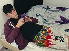 Helping My Stepson with His Tantaly Doll and Hard Penis