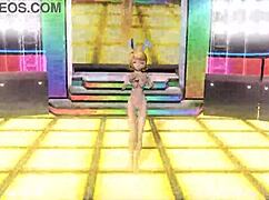 Kagamine Rin in Vocaloid Love Project Diva Full Nude Mod Exposed