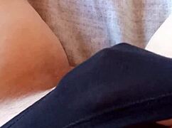 Gretala Feels Sensual In Her Black Slip, Embracing Her Hairy Body With Passion