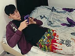 Helping My Stepson with His Tantaly Doll and Hard Penis