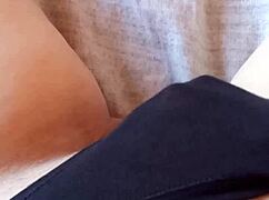 Gretala Feels Sensual In Her Black Slip, Embracing Her Hairy Body With Passion