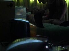 watch this bbw and skinny amateur couple explore their bodies together in a hot encounter