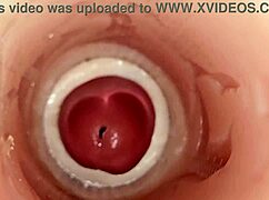 Camera Inside Tight Pussy! Huge Sperm Ejaculation Captured!