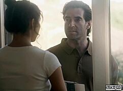 Latin teen, why thank your stepdad with facesitting and fucking?