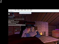 milf gives footjob to daddy