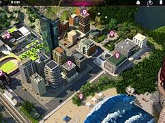 Gamer girl in miniskirt dives into debauchery with steps 34