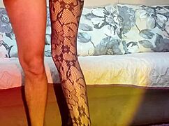 Slender Rider In Erotic Lingerie