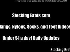 three lesbians indulge in foot fetish orgy with heels, socks, and toes