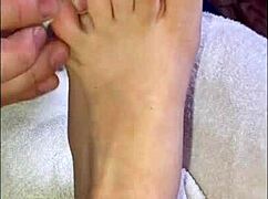 chatting with followers, showing my feet