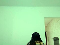 Hot girl dances funk showing tits to camera.