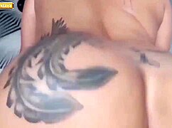 Albina and morena with big asses twerk naked on car full of desire