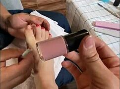 chatting with followers, showing my feet