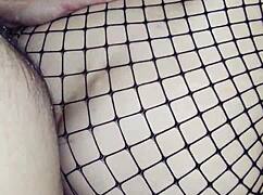 Couple rehearses interview in stockings before amateur casting