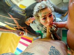 Intense Group Activity With Tattooed Girl Anuskatzz Concludes Dramatically