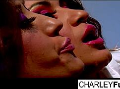 Charlie Enjoys Slippery Wet Oral Fun With Sexy Brunette Capri.