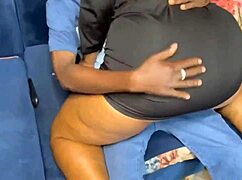 huge ass gets spanked during striptease